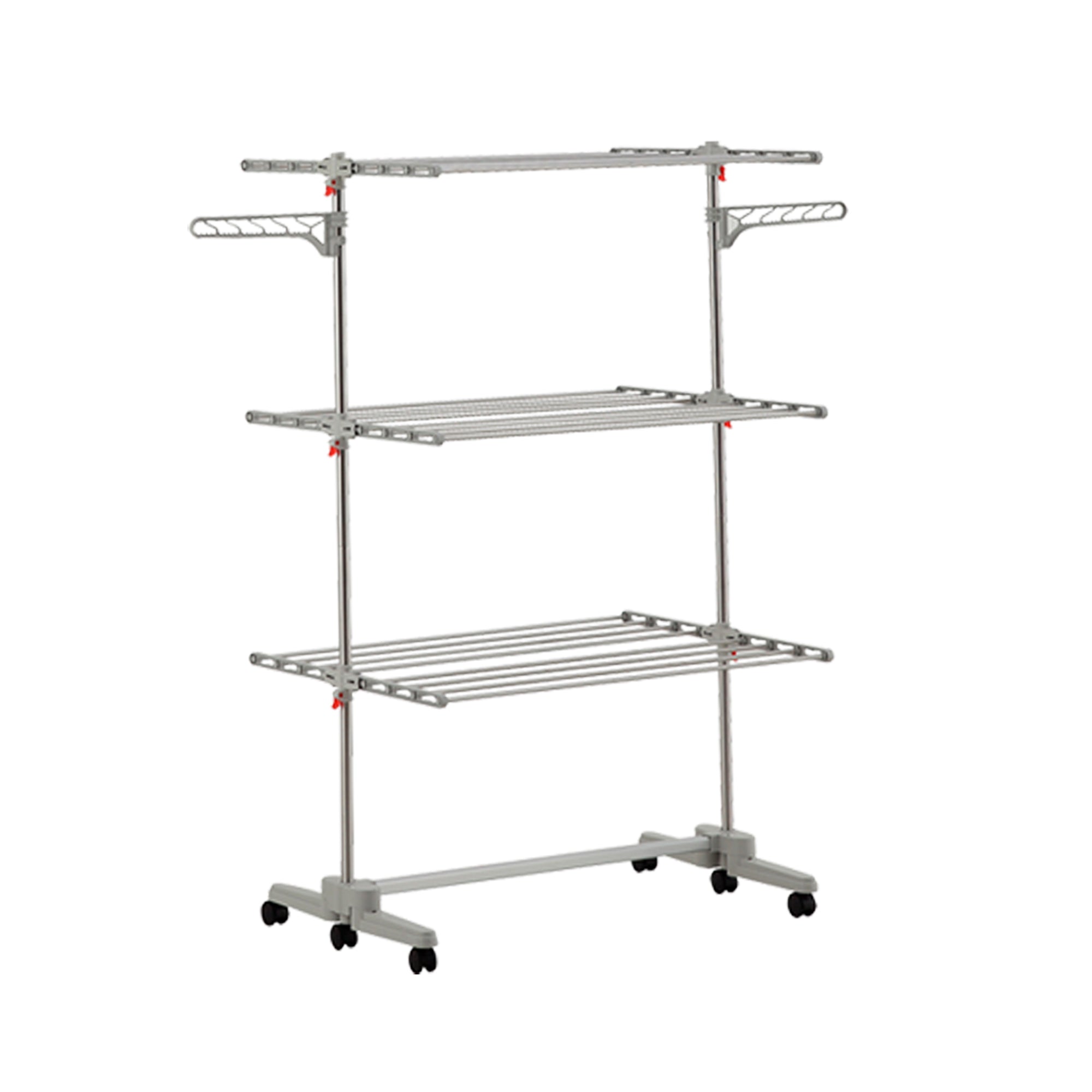 3 Tier Folding Clothes Drying Rack Stainless Steel Laundry Stand